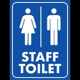 Staff toilet signs